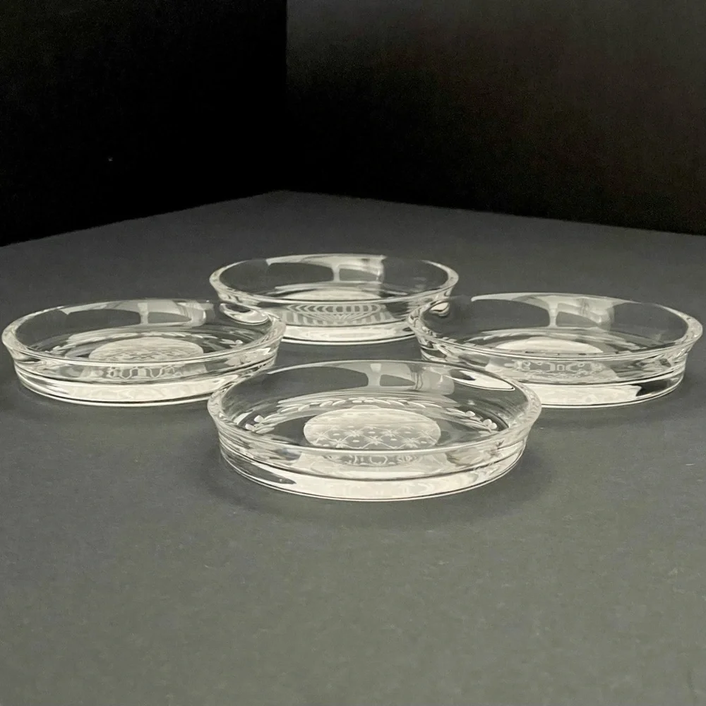 SET of 4 Faberge Egg Crystal Coasters